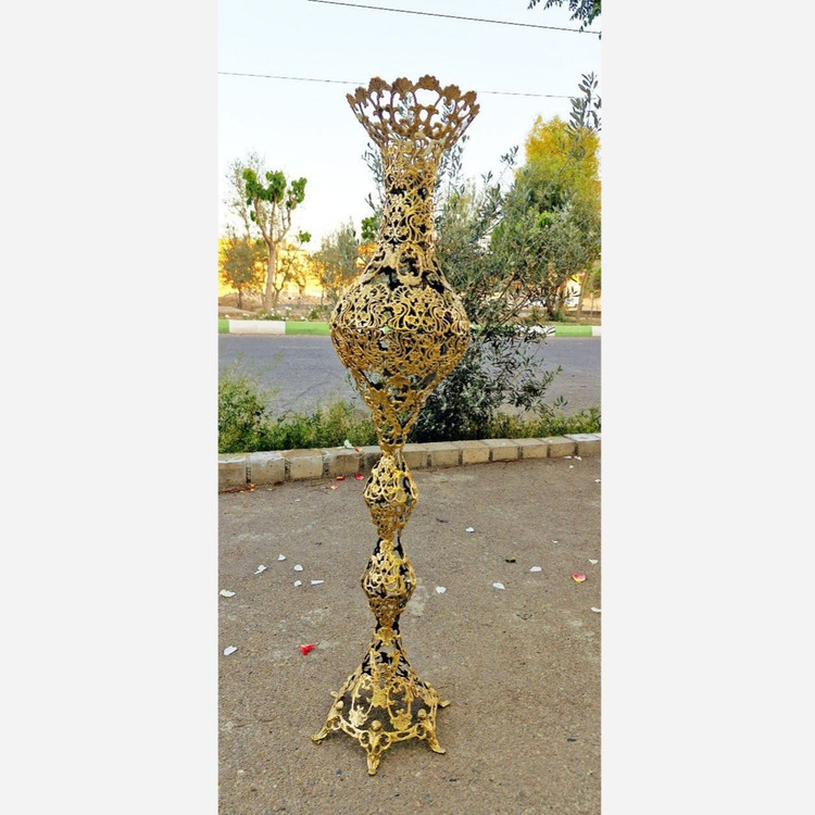گلدون زیبای کنار سالنی برنز اصل