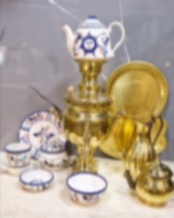 سماور ذغالی برنج اصل