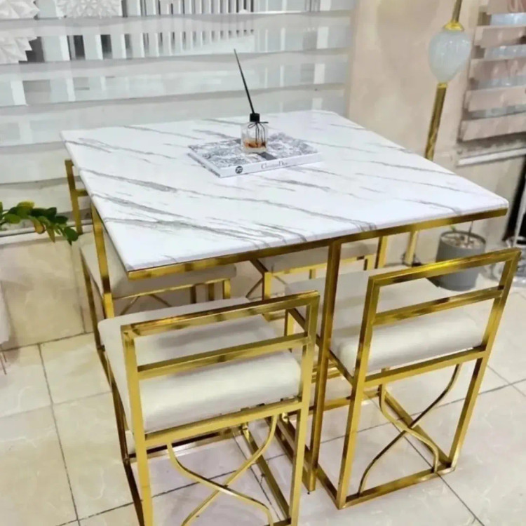 میز غذاخوری کم جا آبکاری فورتیک