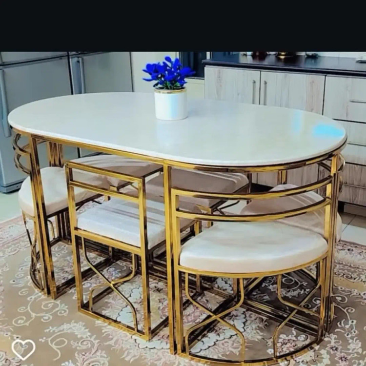میز غذاخوری کم جا آبکاری فورتیک